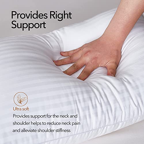 Detalle de Adam Home Pillows 4 Pack – Hotel Quality Side Sleeper Pillows, Hypoallergenic & Dust Mmite Resistant