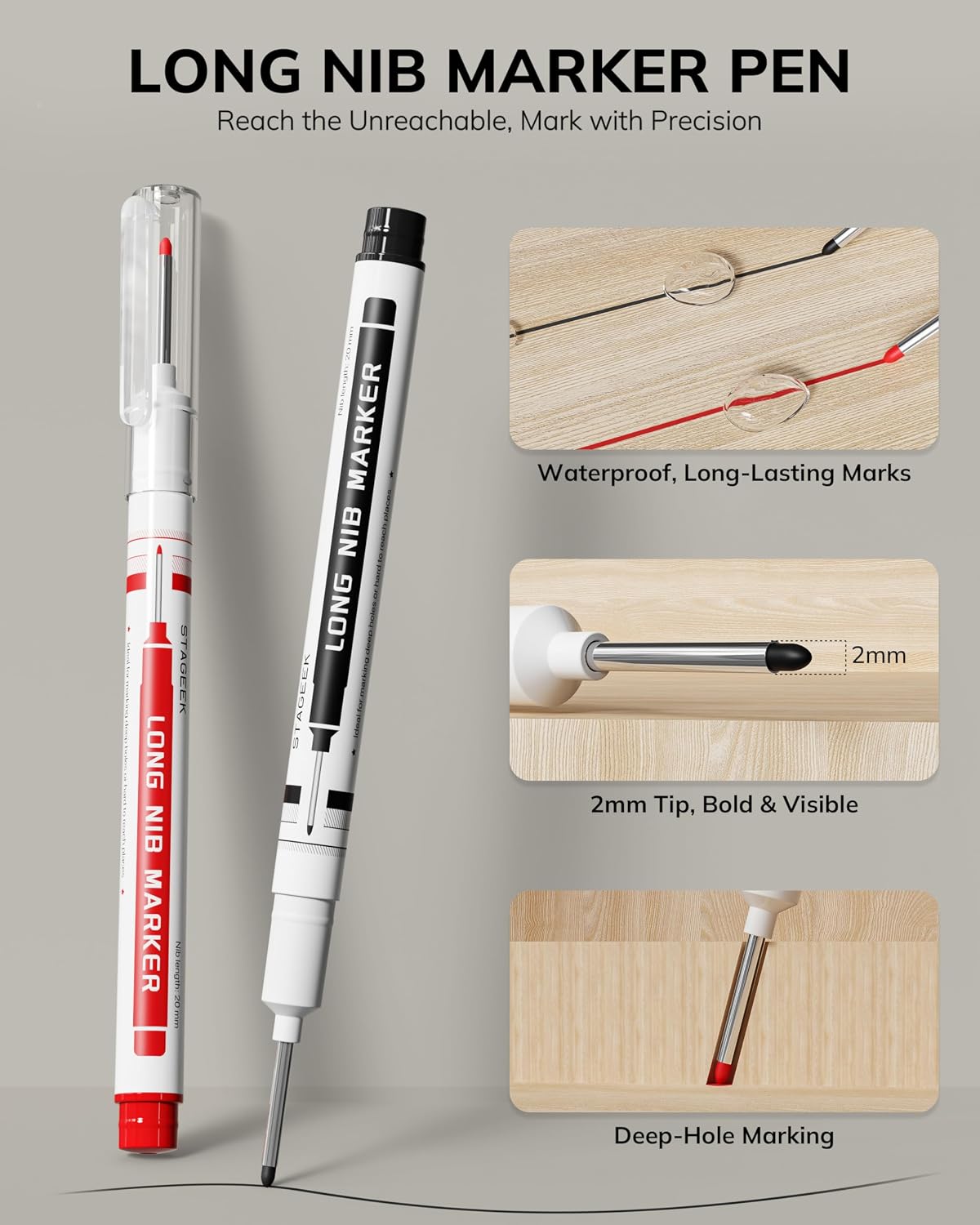 Detalle de STAGEEK Carpenter Pencils, 2.8 mm