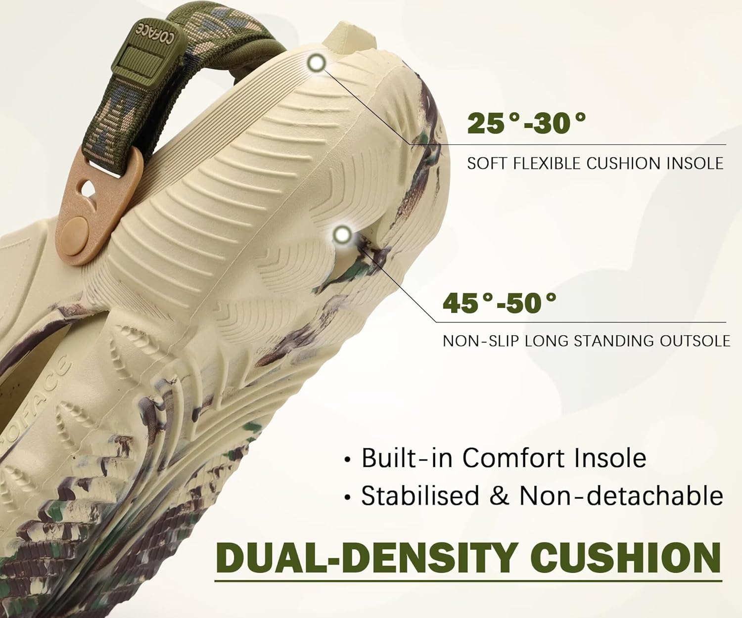 Thumbnail 3 de COFACE Mens Orthotic Clogs: Orthopedic Mules for Plantar Fasciitis and Recovery