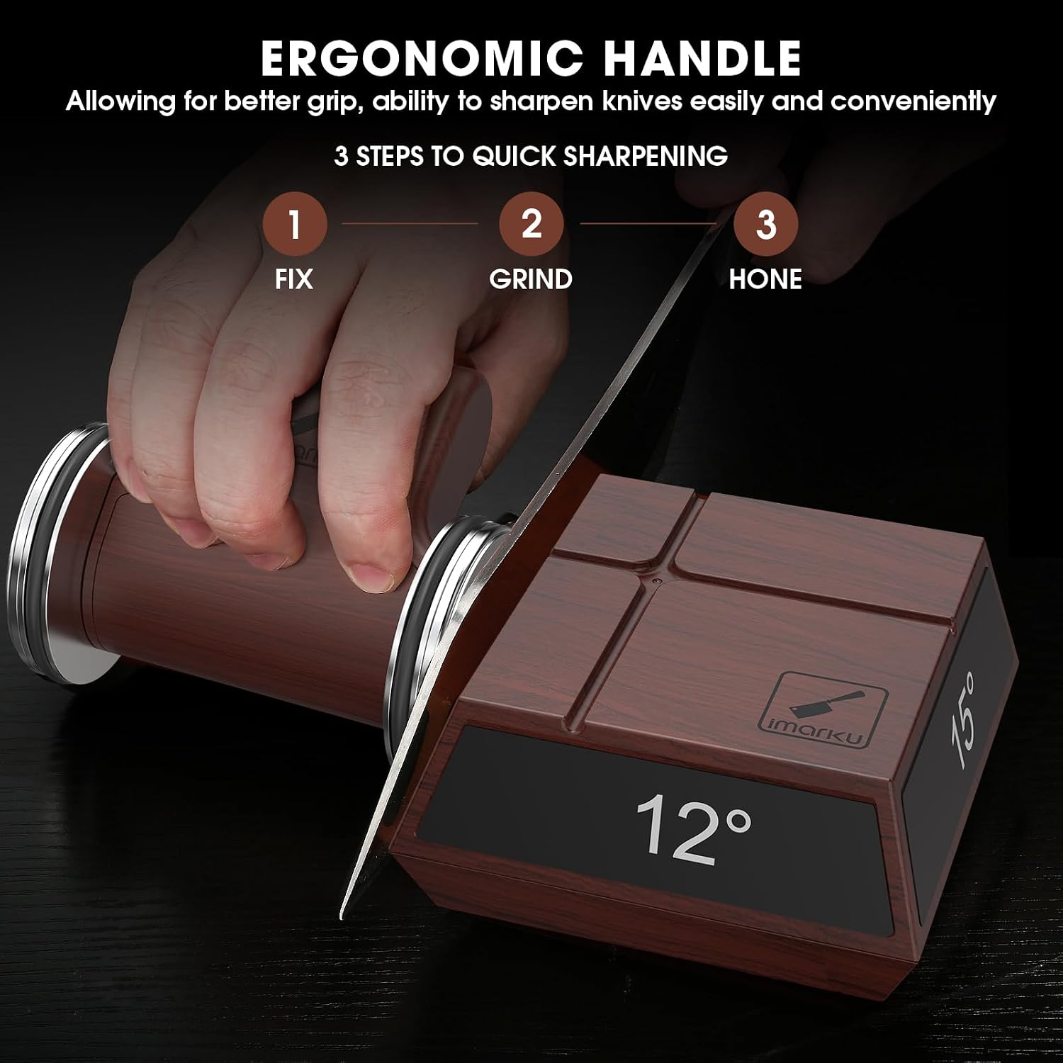 Thumbnail 1 de imarku Rolling Knife Sharpener, ABS