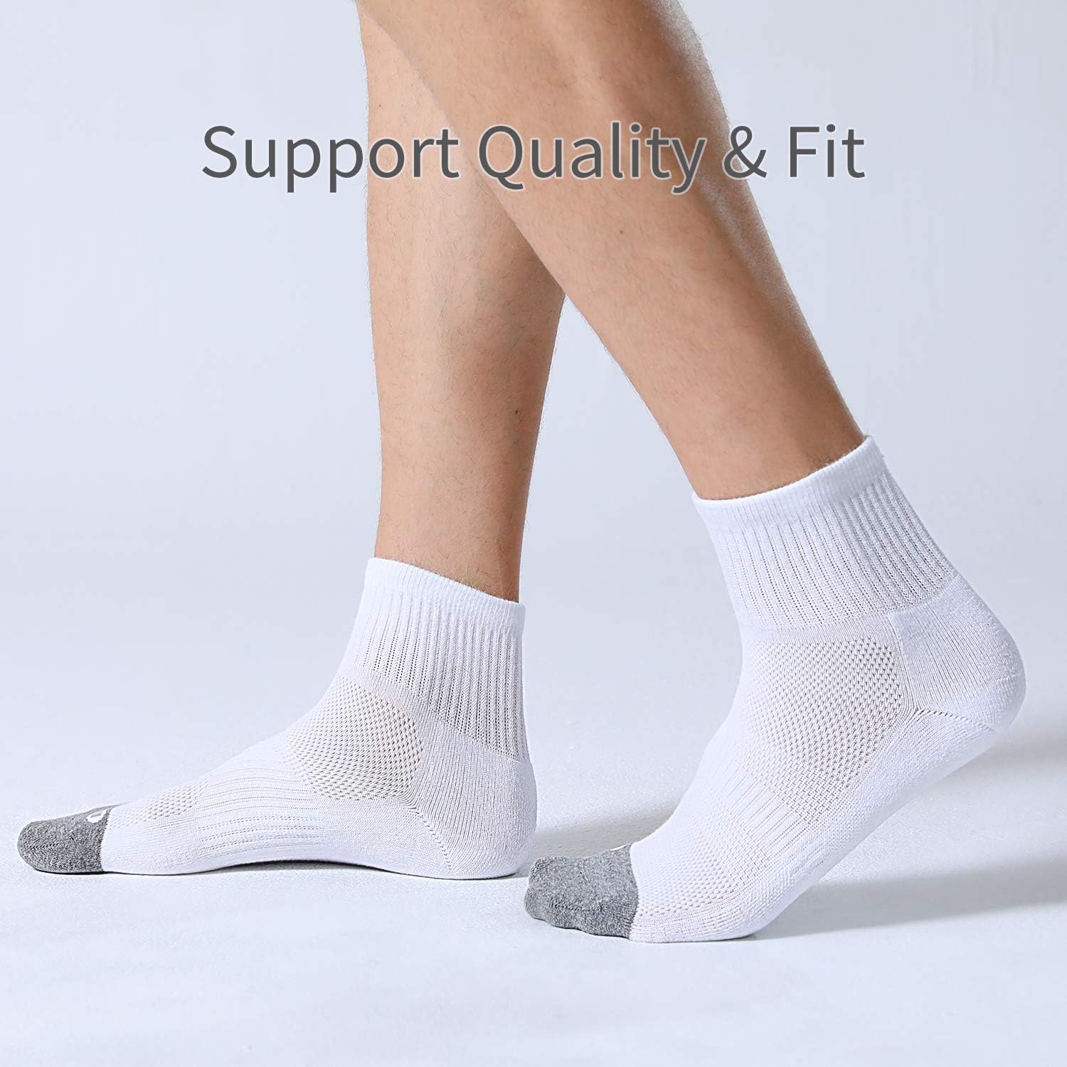 Thumbnail 5 de FITRELL 6-Pack Men’s Athletic Ankle Socks (Cushioned Sports Running Socks) — Breathable & Durable