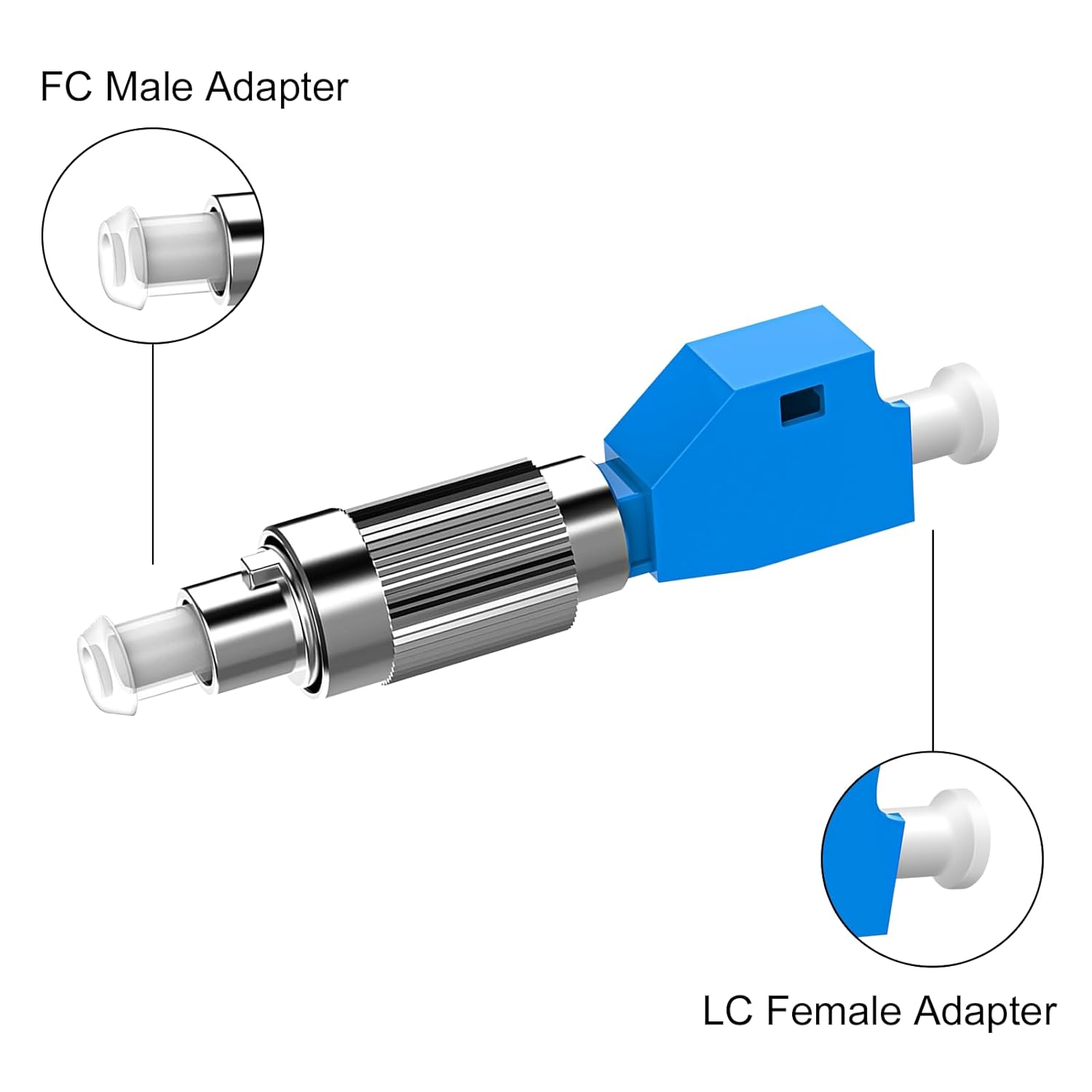 Thumbnail 4 de Maxhood 3-Pack FC to LC Female Single-Mode Adapter (FC/UPC to LC/UPC) for 1310 & 1550nm