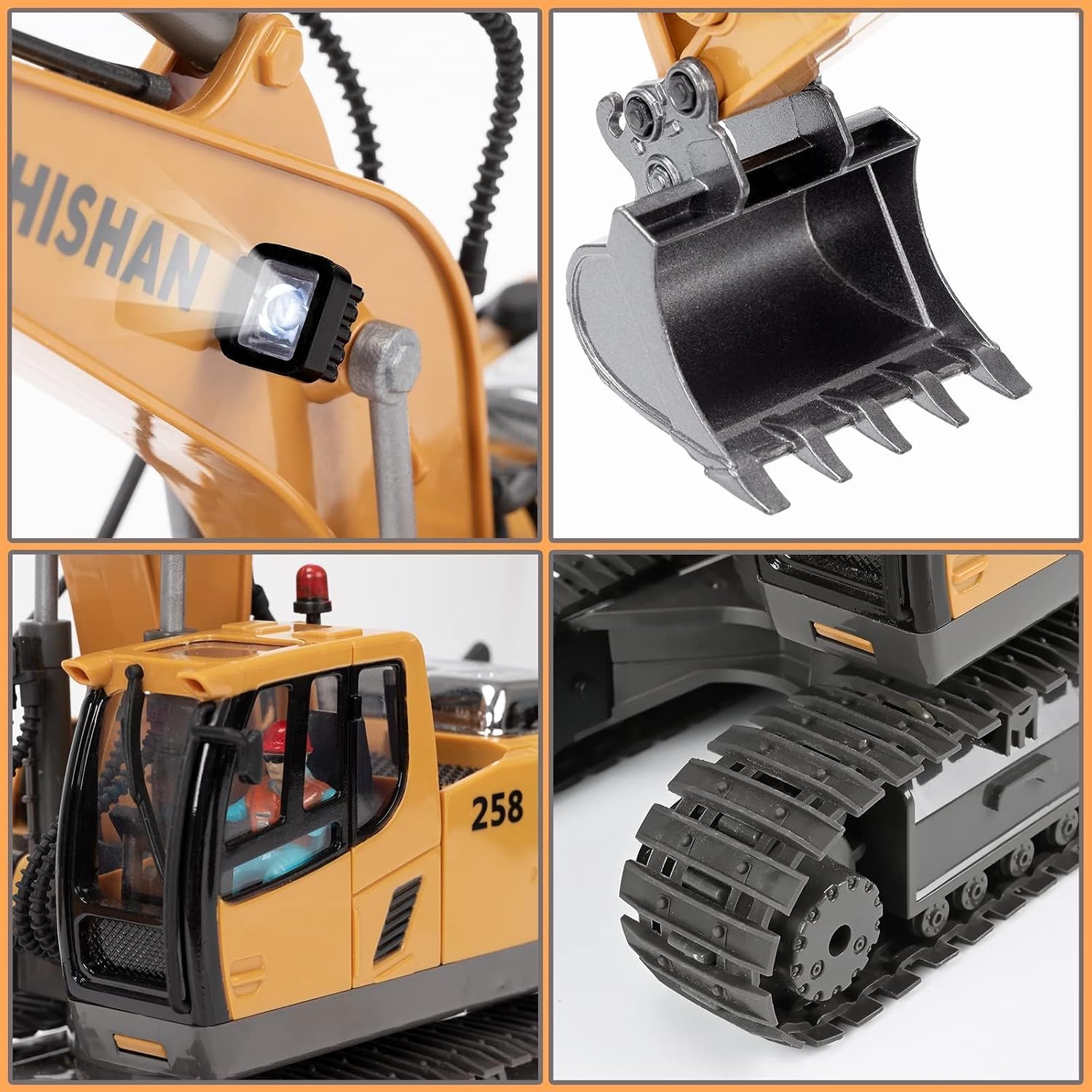 Detalle 2 de KidsFaves Excavator Remote Toy, 680°