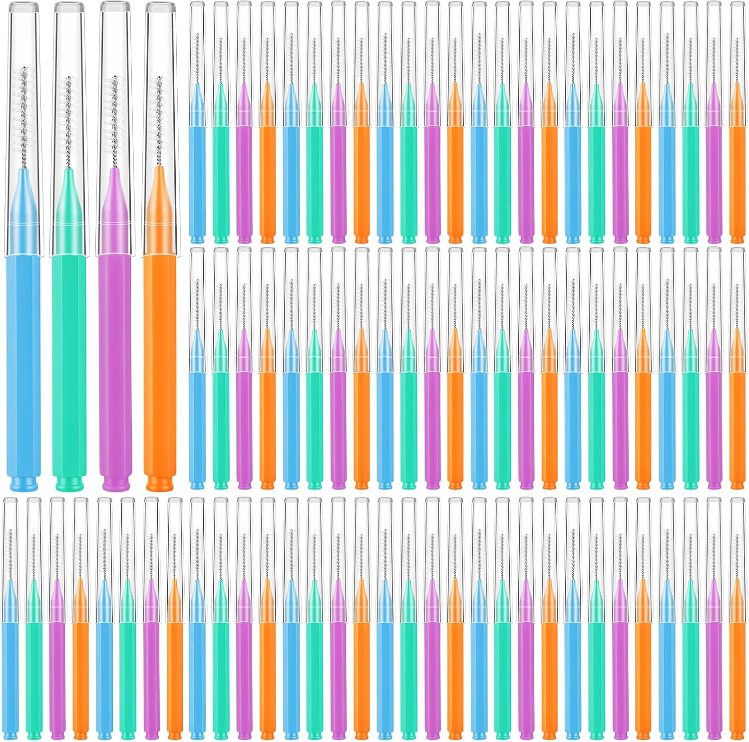 Detalle de lanjue G8992K-11-N Interdental Brushes, 100 Pieces in Four Sizes