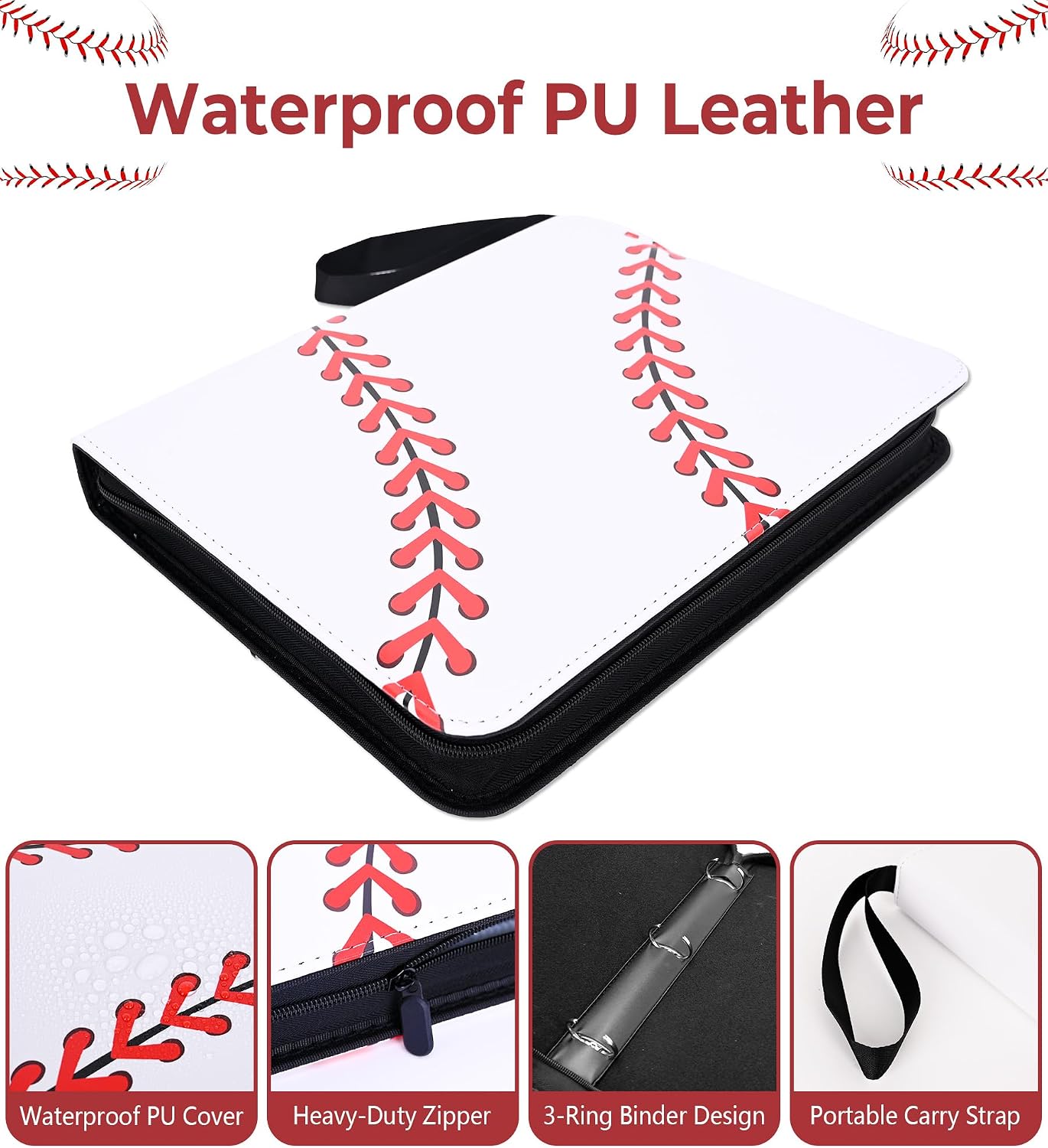 Thumbnail 1 de Baseball card binder with 50 sleeves