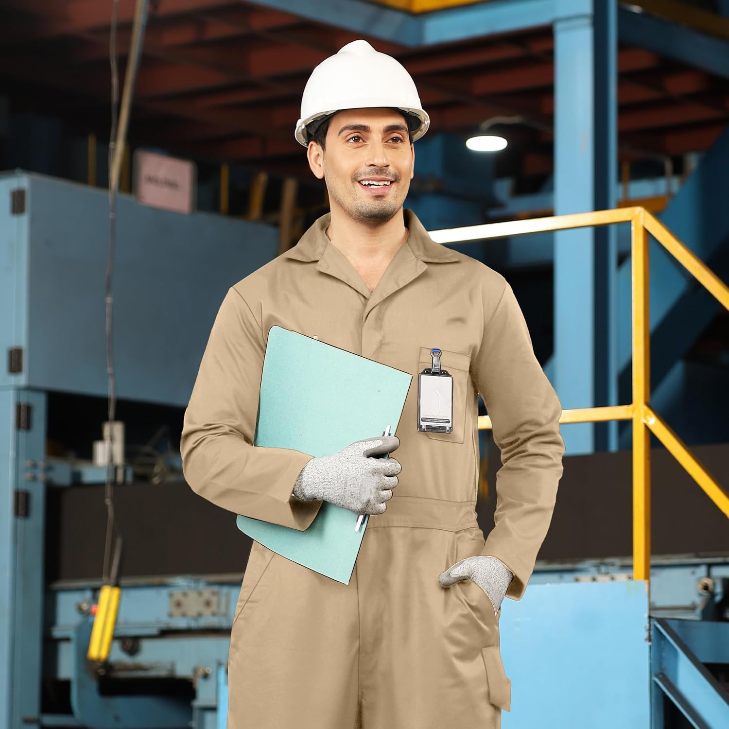 Thumbnail 5 de NY Threads Relaxed-Fit Coveralls for Men, Cotton Blend with Utility Pockets