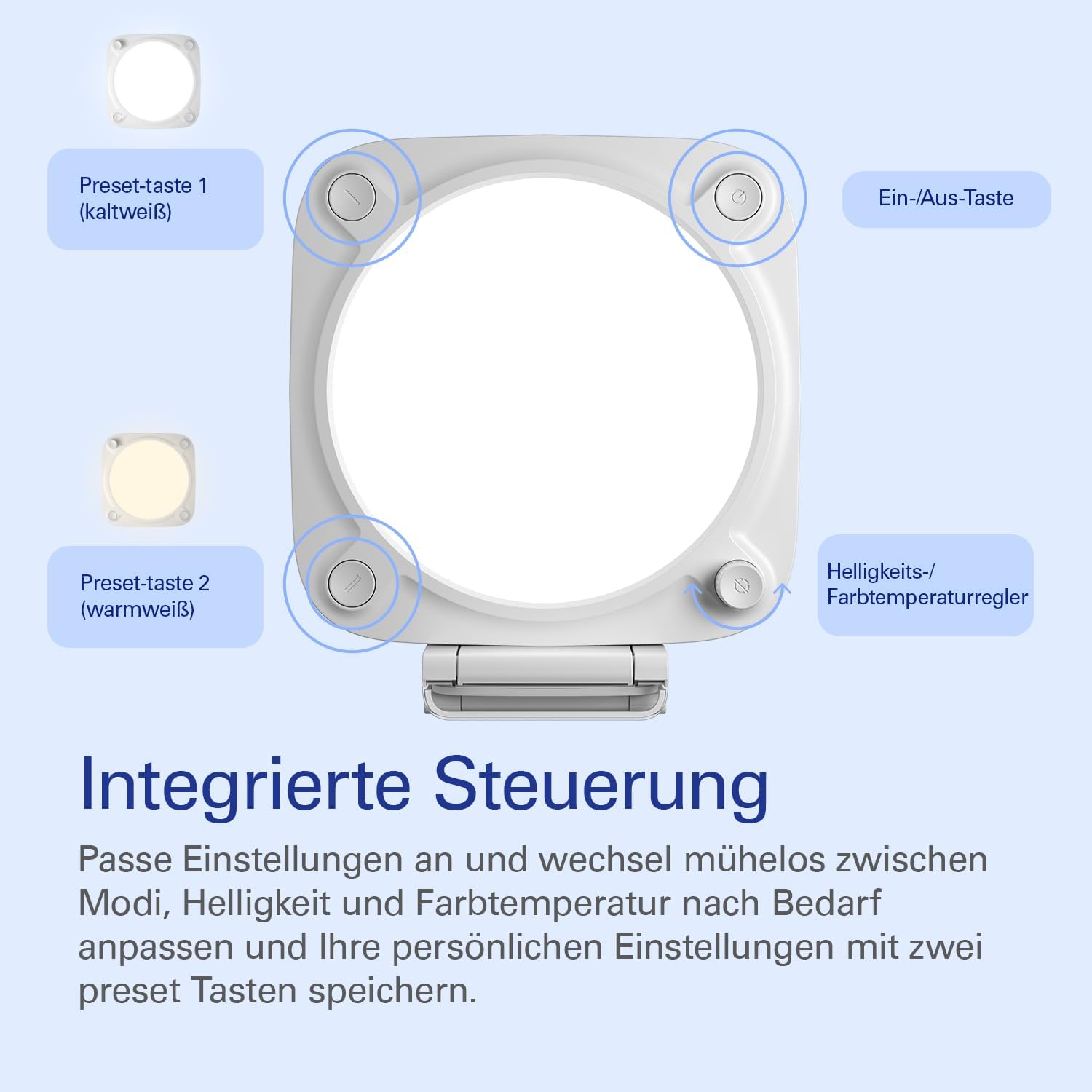 Thumbnail 2 de Elgato Key Light Neo mit Monitorhalterung – professionelle Beleuchtung für Video-Calls, Streaming & Steuerung per USB/WLAN, weiß