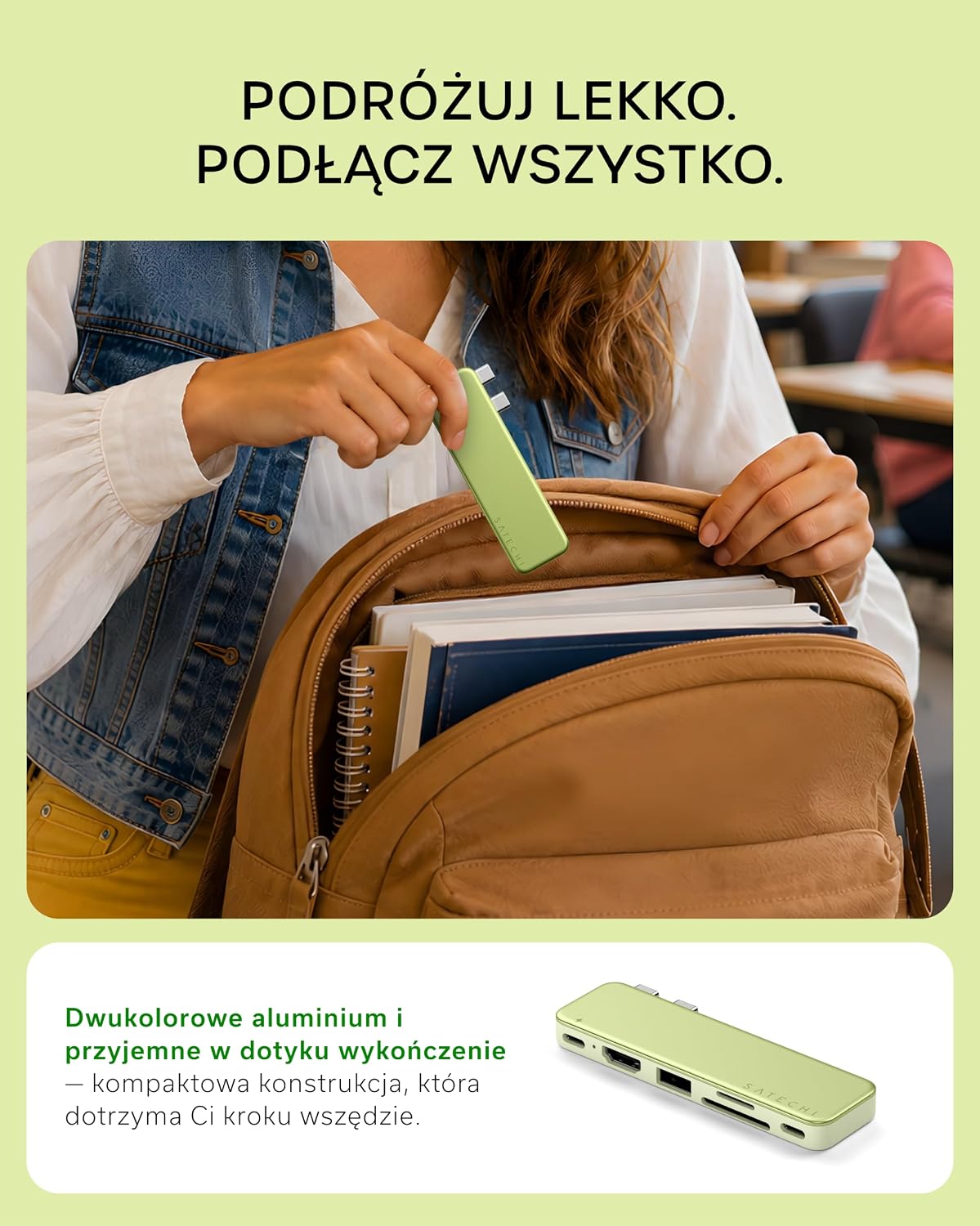 Thumbnail 6 de SATECHI MN26STD01 Snap Hub USB-C 6 w 2 do MacBook Neo, HDMI 4K, 45 W