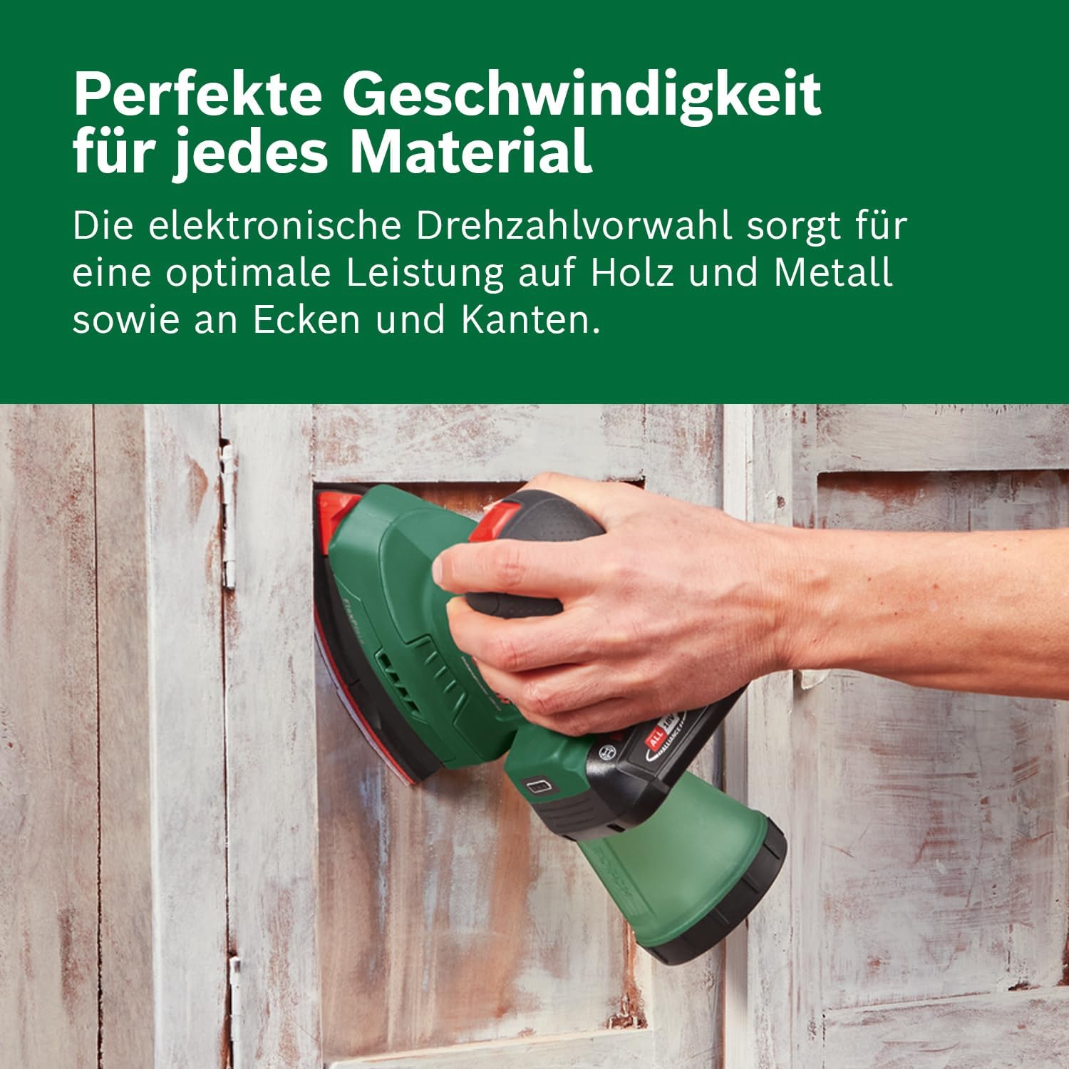Thumbnail 3 de Bosch Akku-Schleifer UniversalSander 18V-10 (18-Volt-System, ohne Akku) – für DIY-Holzbearbeitung