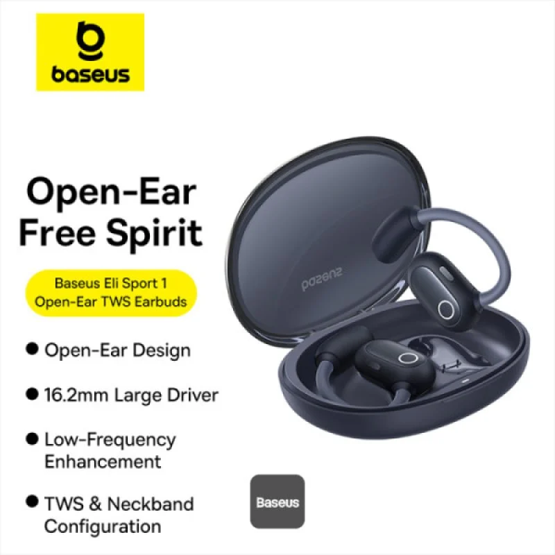 Detalle de Baseus Eli Sport 1 auriculares abiertos 16,2 mm