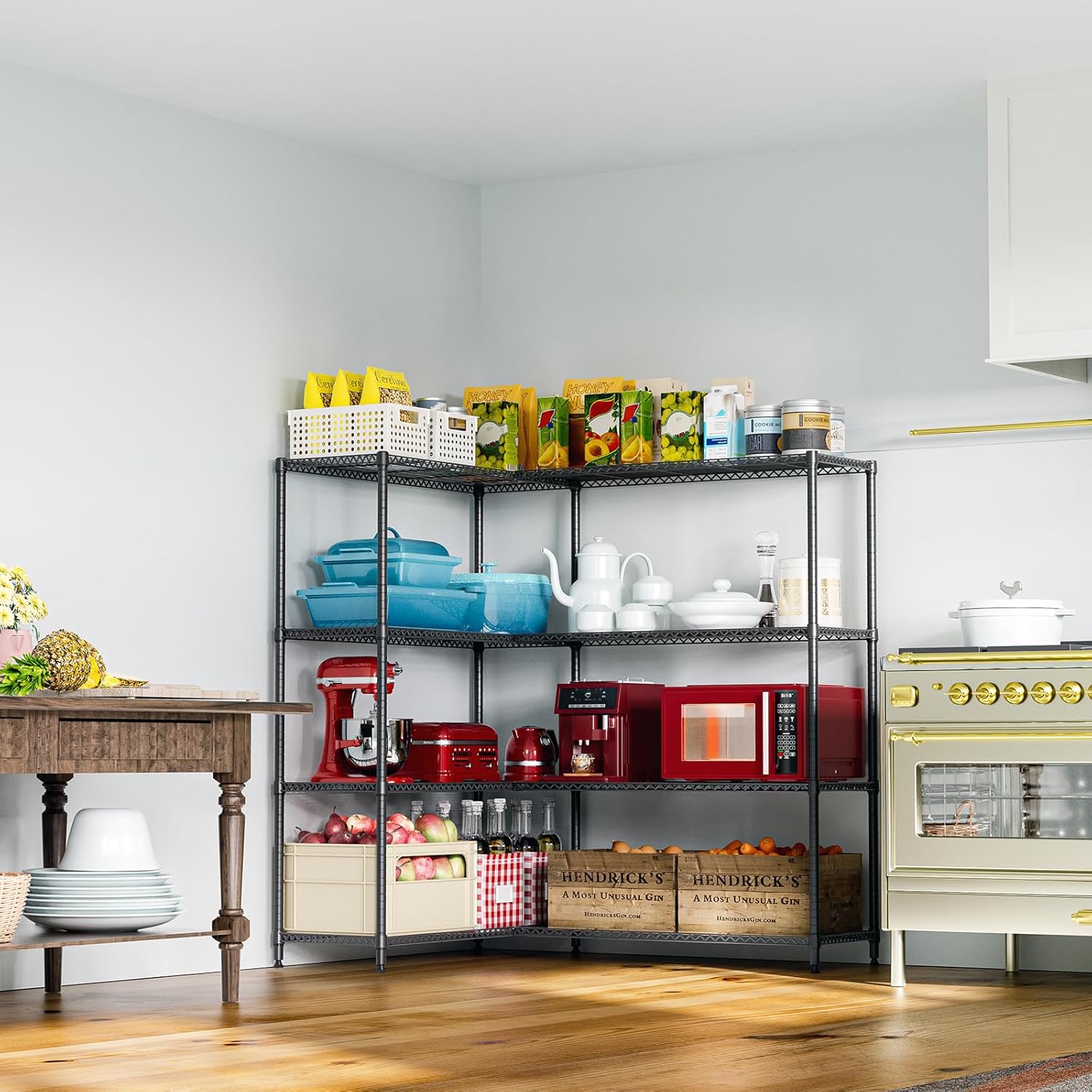 Thumbnail 1 de IZEUK Linked Storage Racks 4-Tier Adjustable Shelving