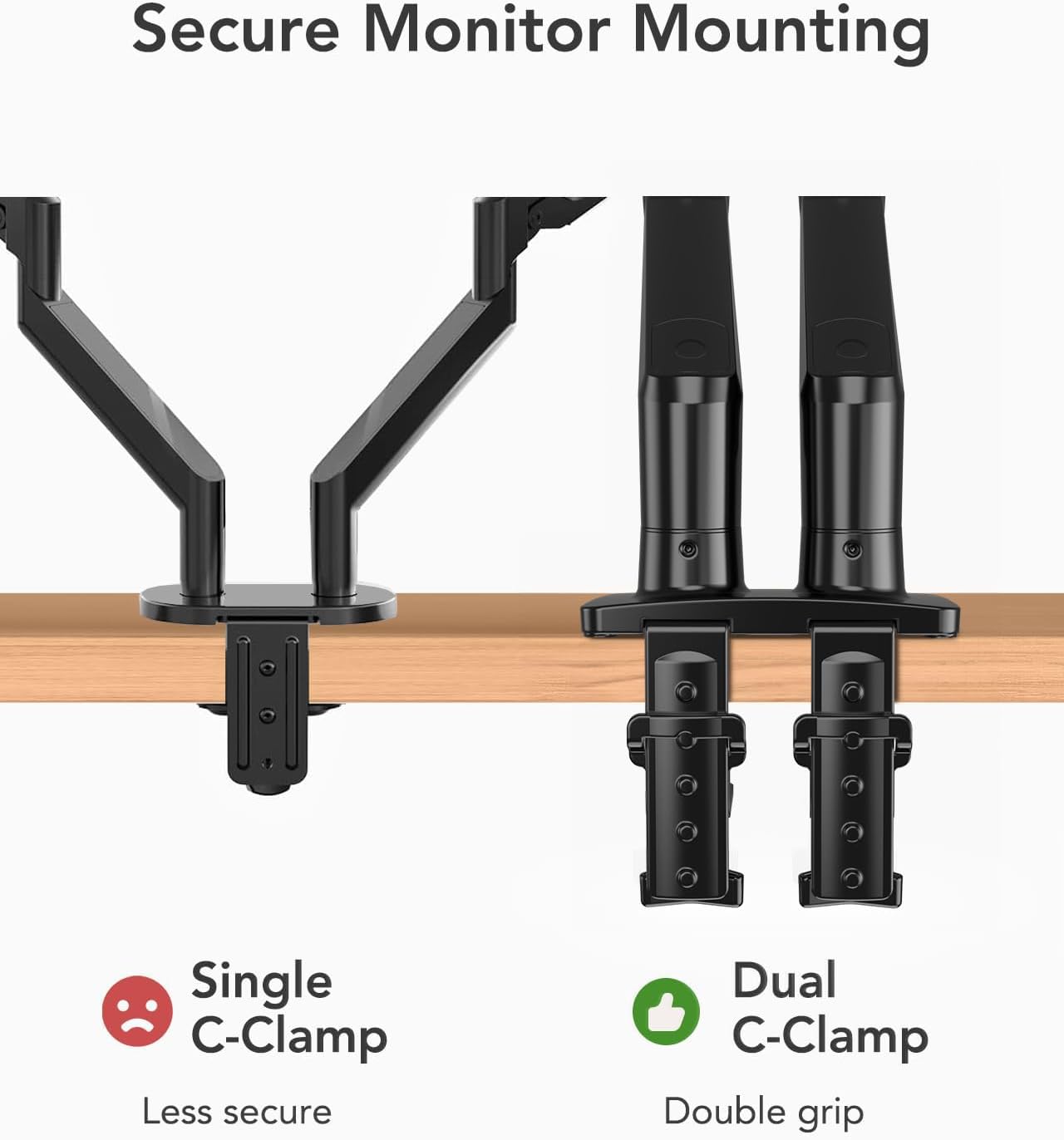 Detalle de HUANUO Dual Monitor Stand, 13 to 32 Inches