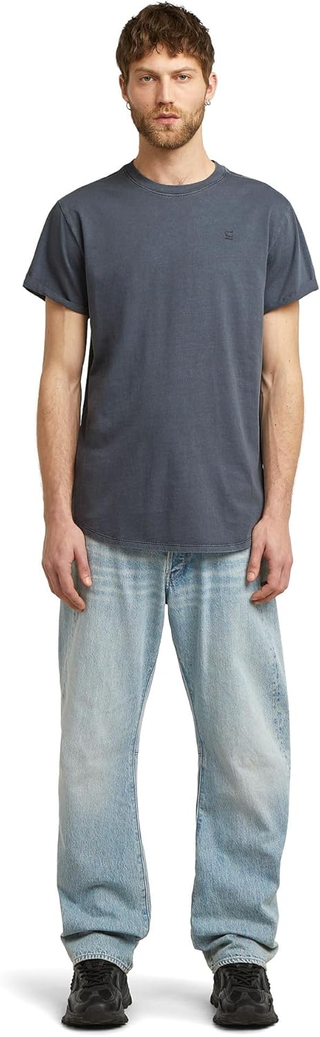 Detalle de G-Star Herren Base-S T-Shirt – Rundhals, kurze Ärmel, G-Star RAW Print