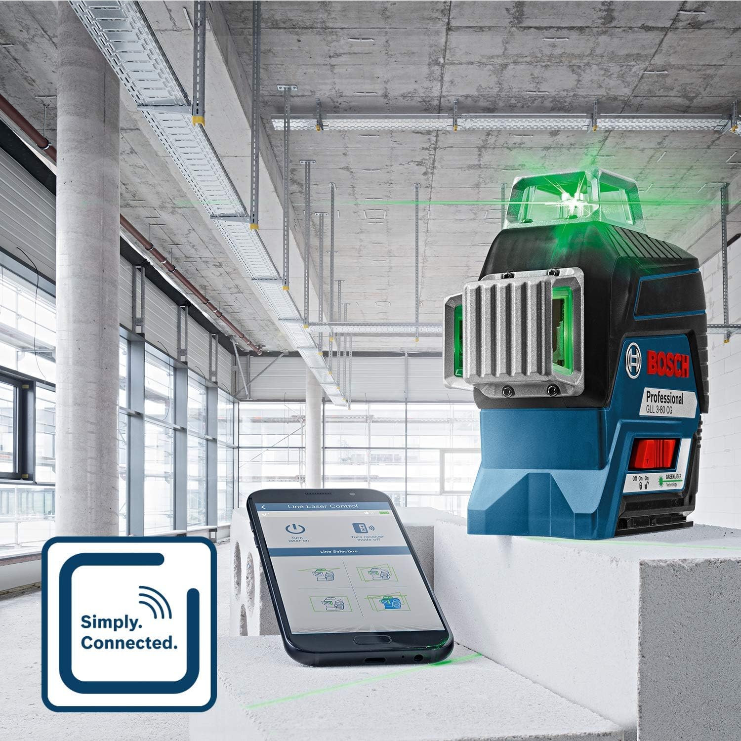 Detalle 2 de Bosch Professional GLL 3-80 CG Linienlaser 30m đ