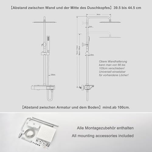 Thumbnail 5 de Görbach Columna de Ducha Termostática Acero Inoxidable