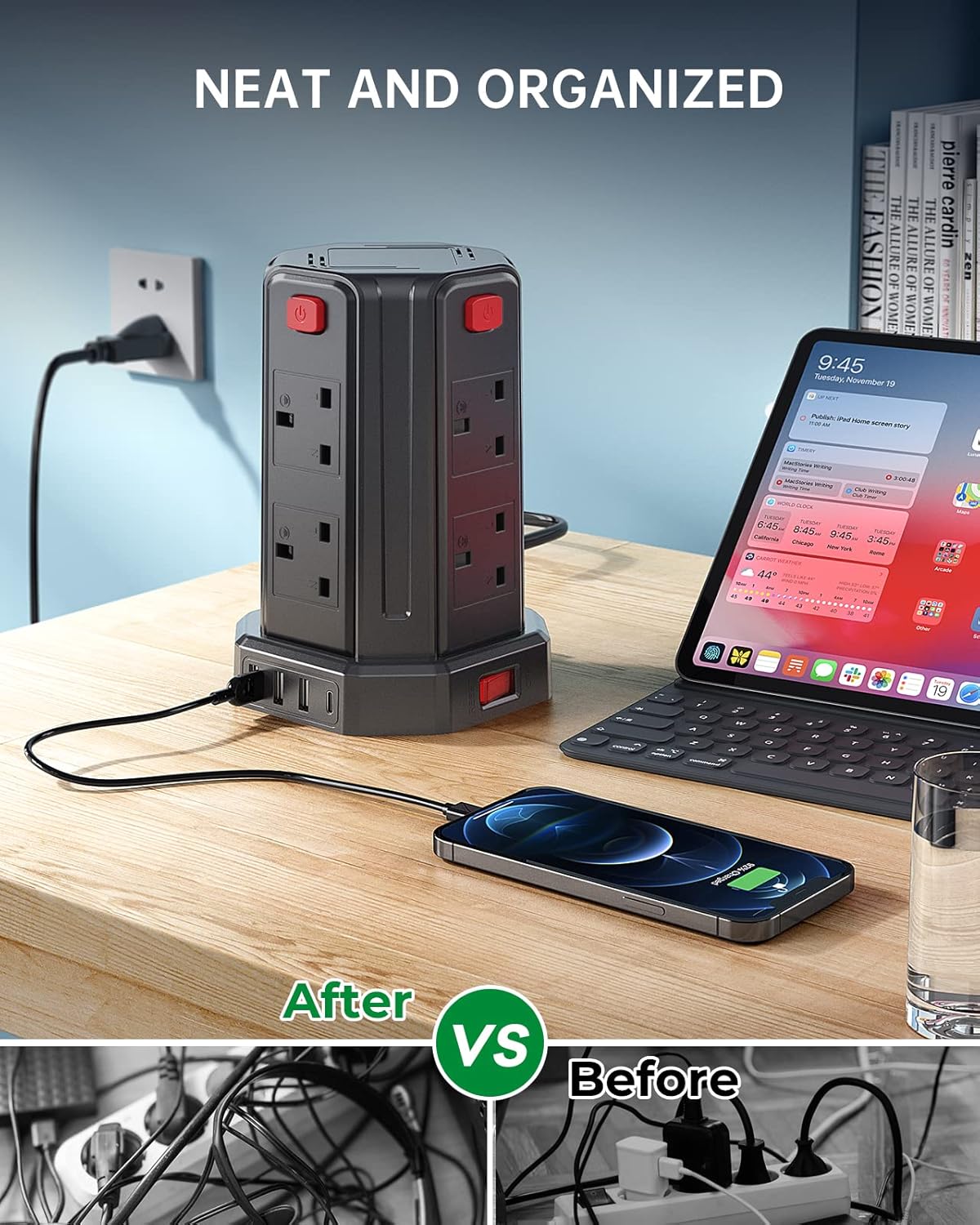 Detalle de Sameriver Tower Extension Lead 2M with USB