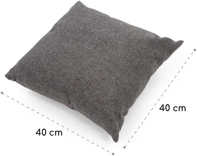 Detalle 2 de blumfeldt Titania Pillows – poduszka ogrodowa, ciemnoszary melanż, wodoodporny pokrowiec