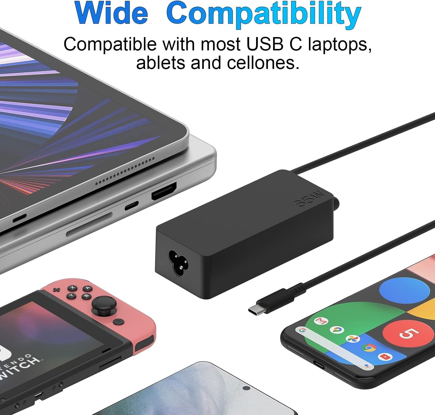 Thumbnail 4 de 65W USB C Charger for Lenovo ThinkPad