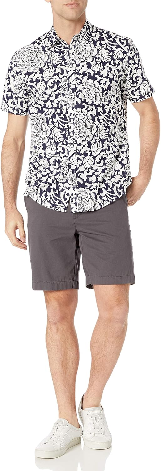Thumbnail 4 de Amazon Essentials Men's Regular-Fit Short-Sleeve Poplin Shirt