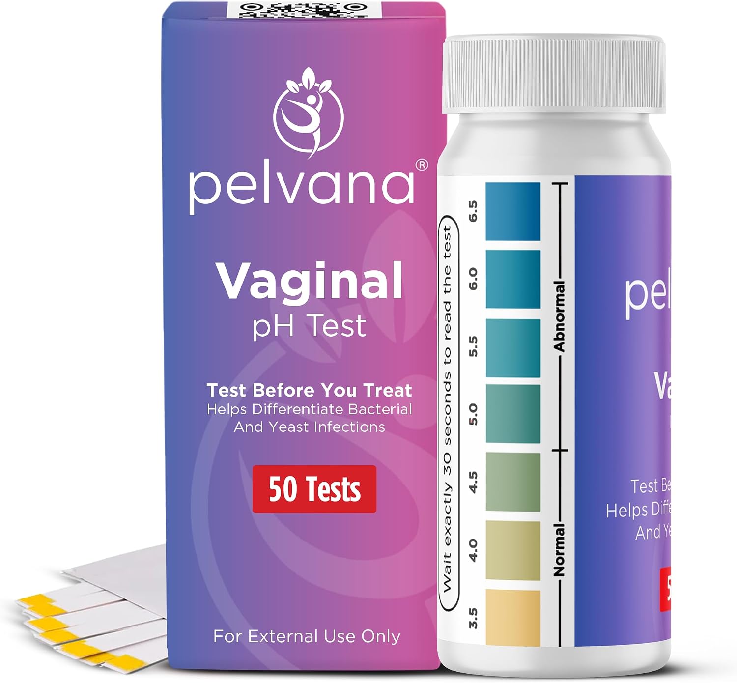 Detalle de Pelvana Vaginal pH Test Strips, 50 Count