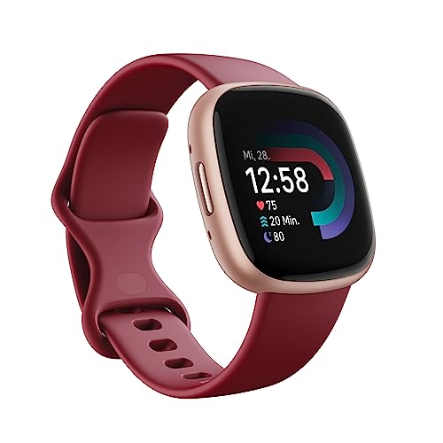 Imagen de Fitbit Versa 4 Smartwatch mit Google Health Premium – 3 Monate Coaching, 6 Tage Akku, Raspberry Red / Kupferrosé en OfertitasTOP