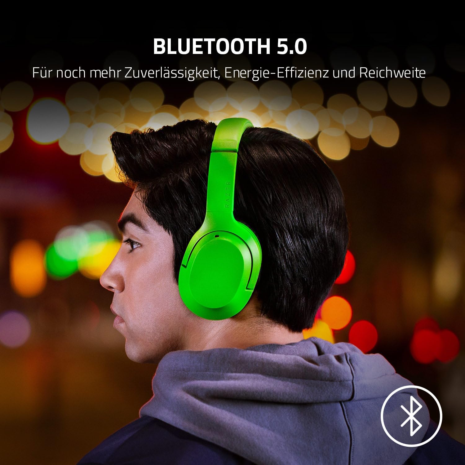 Detalle 2 de Razer Opus X – Kabelloses Headset mit ANC, niedriger Latenz und 40-mm Treibern