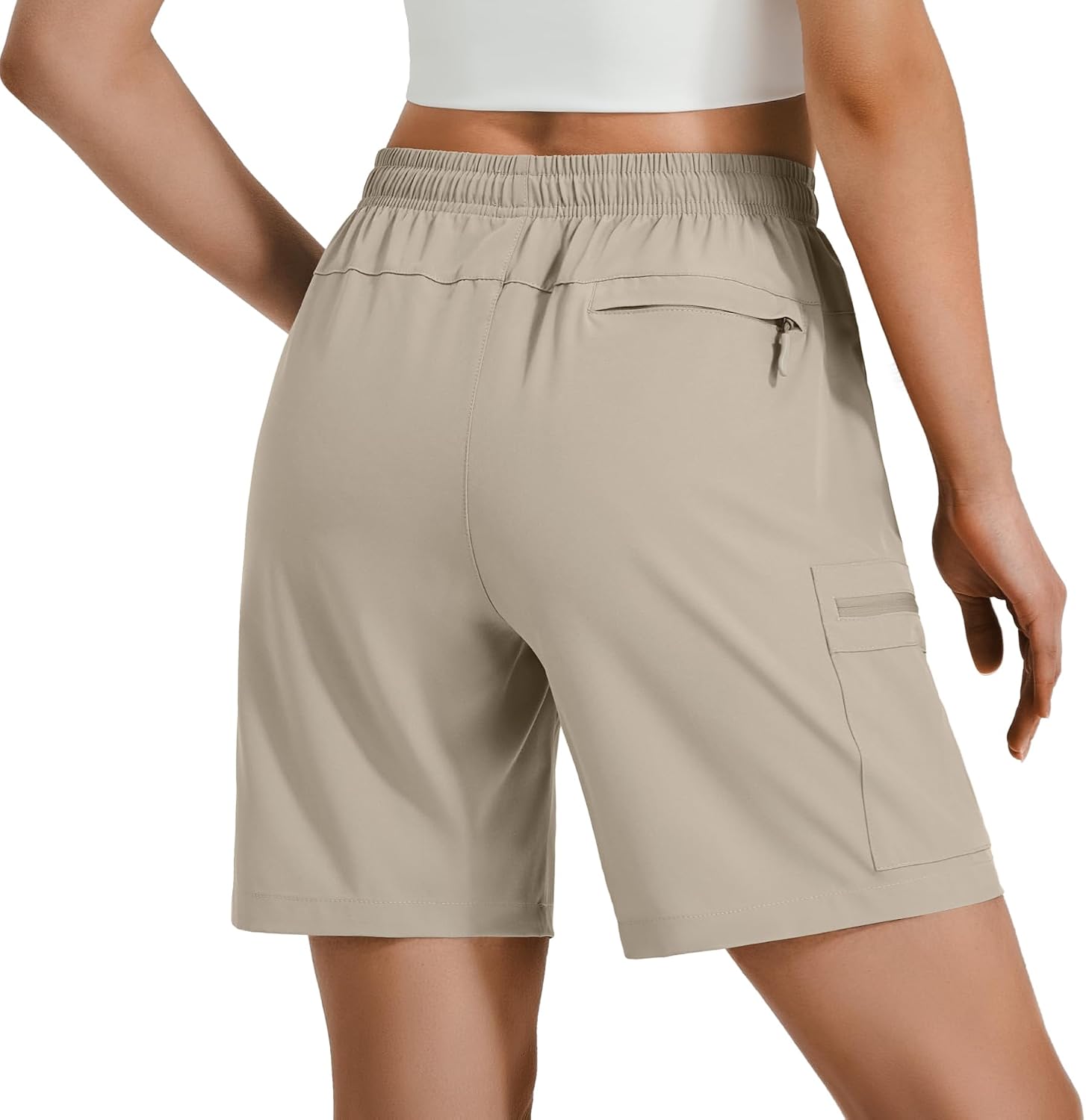 Detalle de Hugut Women's Lightweight Hiking Shorts with Quick-Dry Fabric