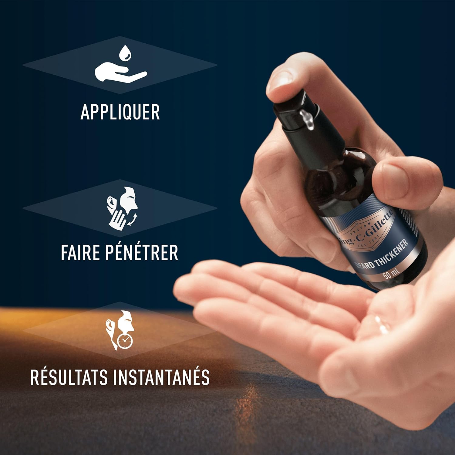 Thumbnail 3 de King C. Gillette Gillette King C. sérum épaississant pour hommes à l’huile d’argan, 50 ml