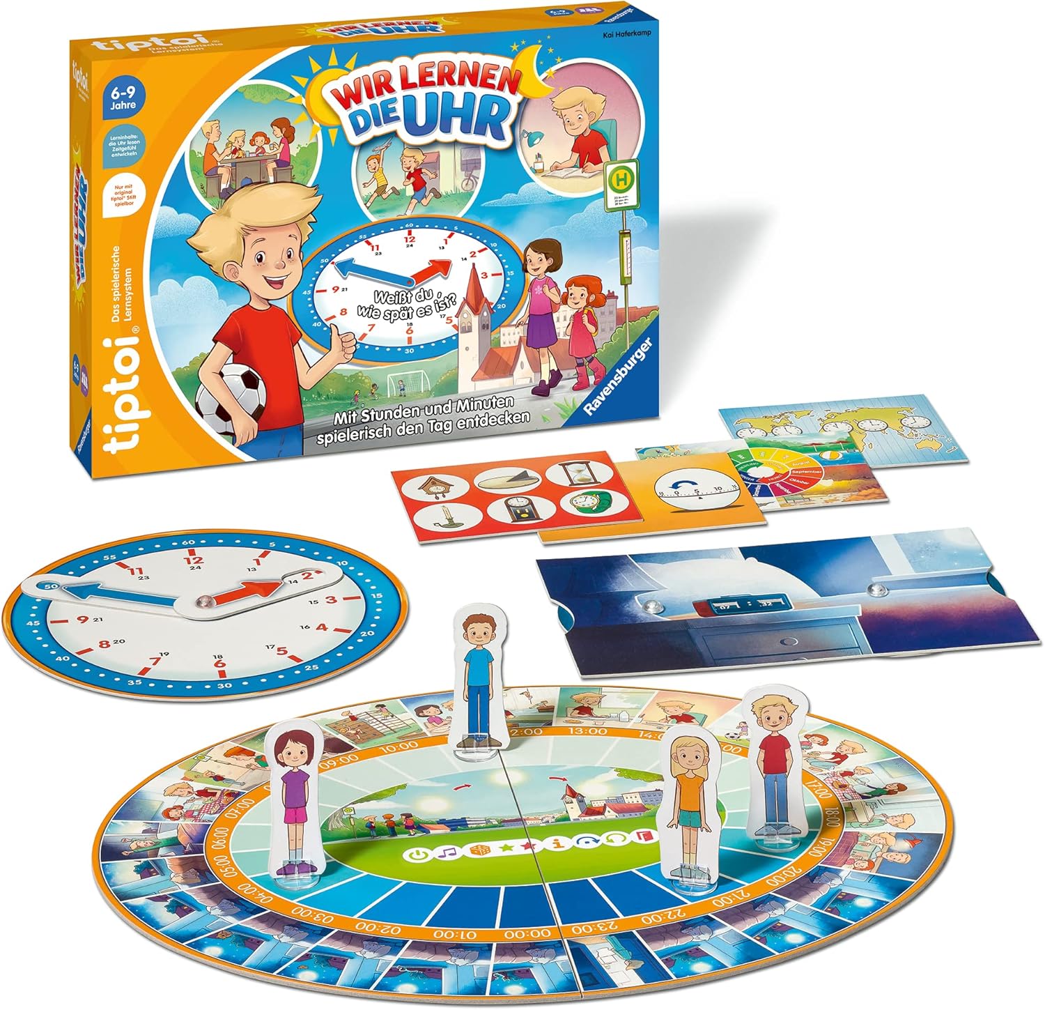 Thumbnail 1 de Ravensburger tiptoi® Spiel 00126 Wir Lernen die Uhr – interaktives Lernspiel ab 6 Jahren