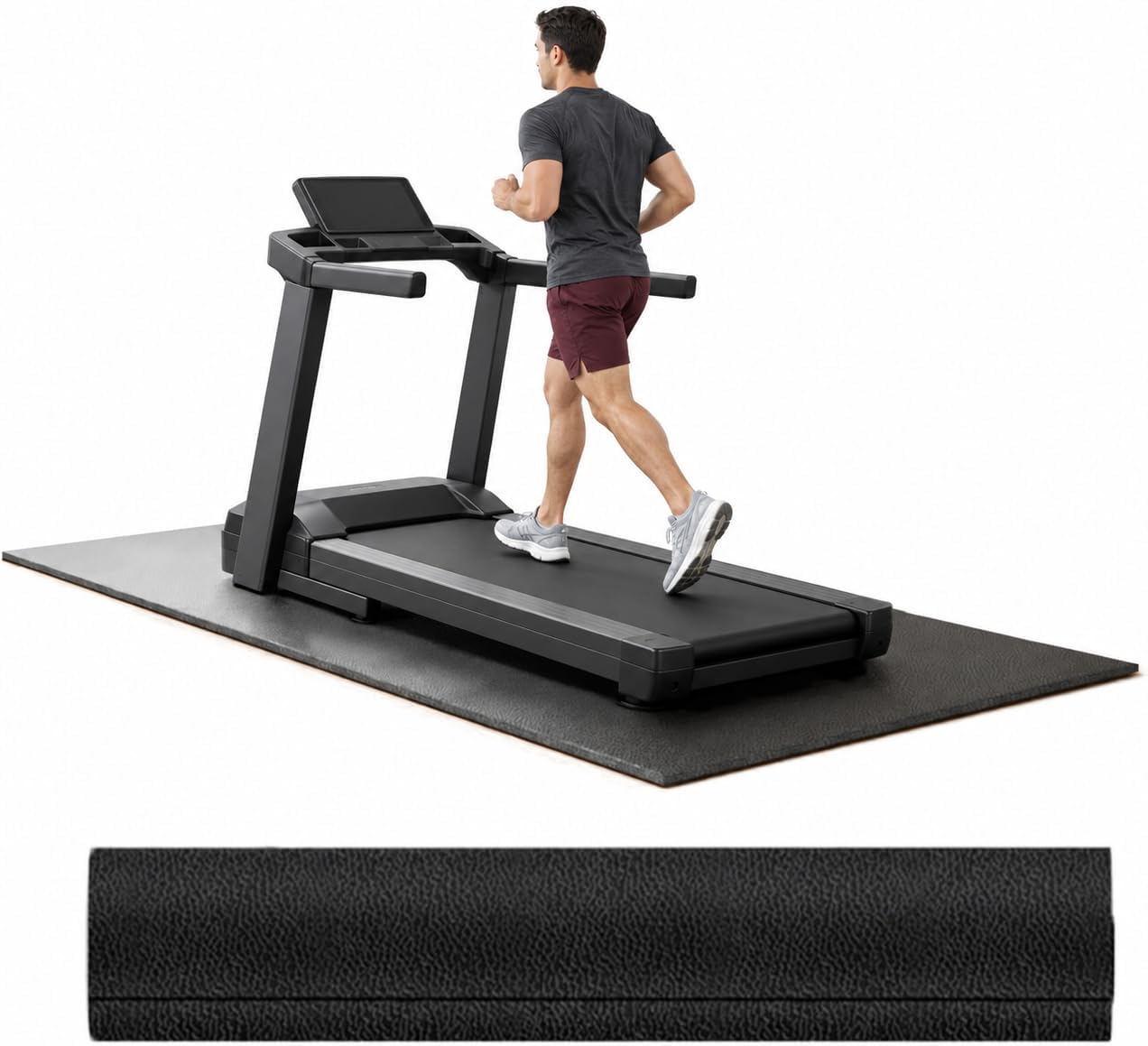 Detalle de THAILE Walking Pad Mat, Waterproof PVC Floor Protector for Fitness Equipment