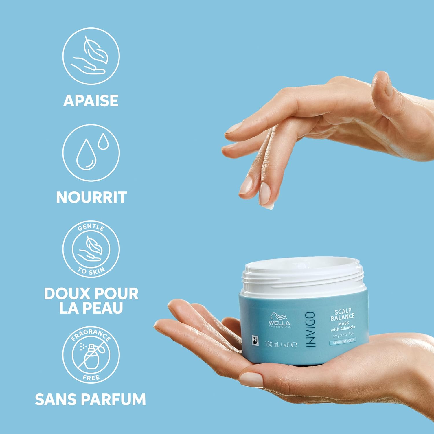 Thumbnail 1 de Wella Professionals INVIGO BALANCE Senso Calm Masque apaisant pour cuir chevelu sensible, 150 ml