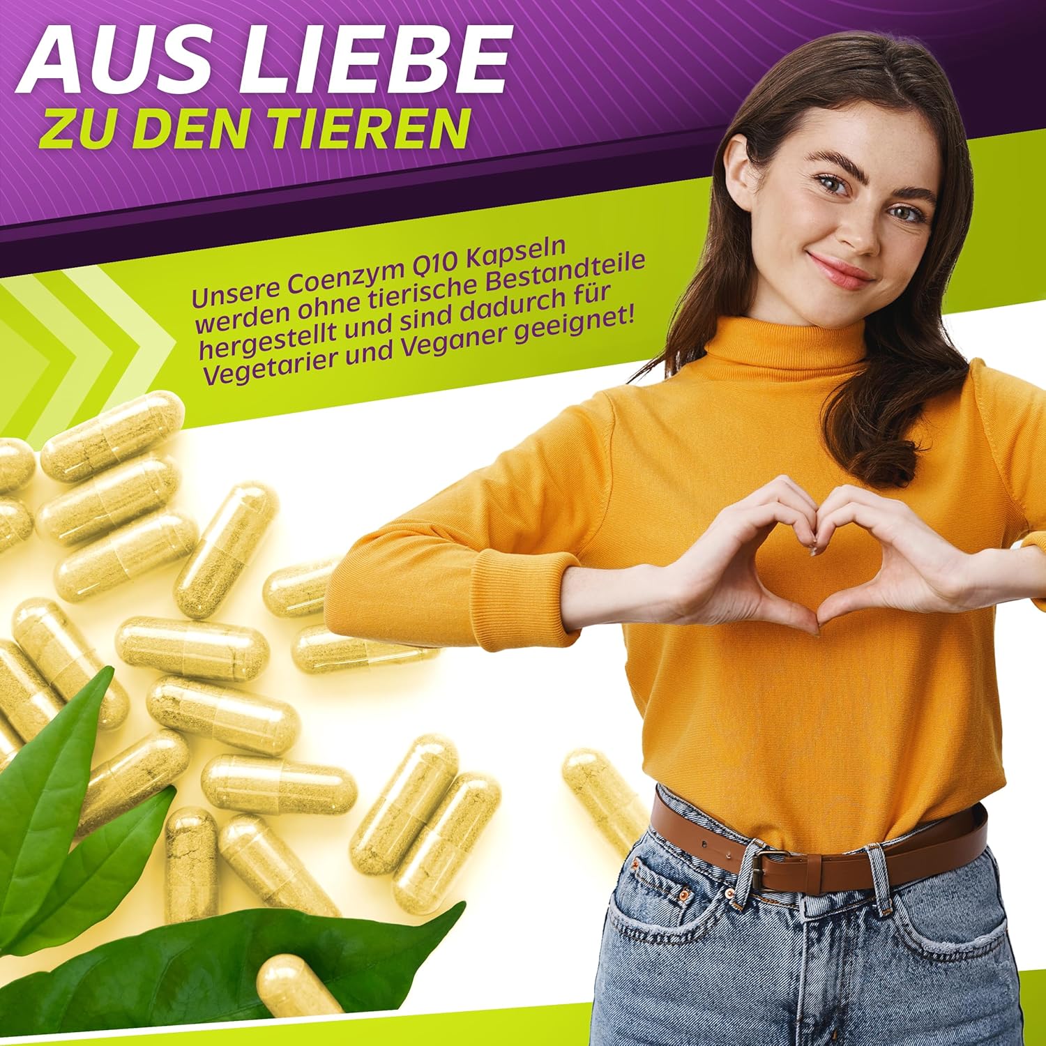 Thumbnail 3 de Vita2You Coenzym Q10 200 mg (Ubichinon) – 120 Kapseln, vegan