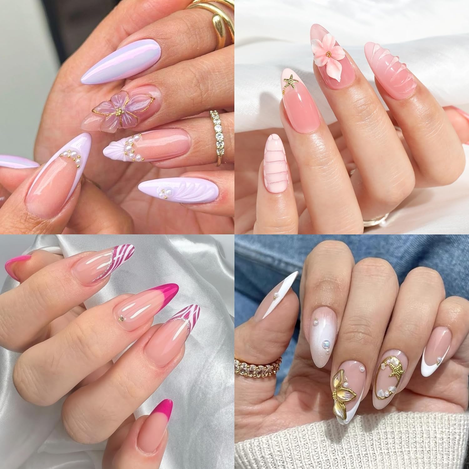 Thumbnail 1 de UNA GELLA Medium Mandel Nageltips – 312 Stück, 12 Größen, klare Falsche Nagelspitzen