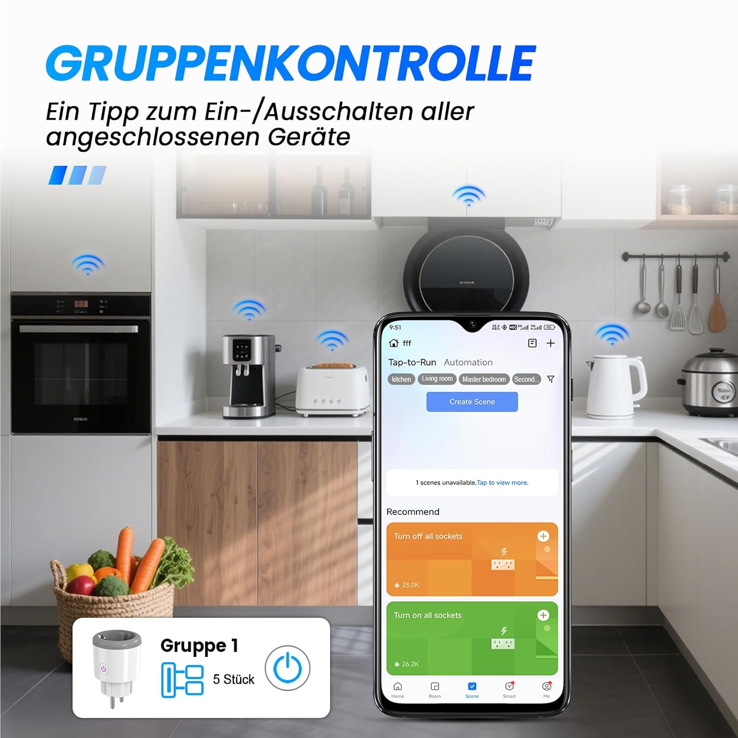 Thumbnail 6 de Oblinple WLAN-Steckdose 16A – Smart Plug mit Energieüberwachung, Timer & Sprachsteuerung
