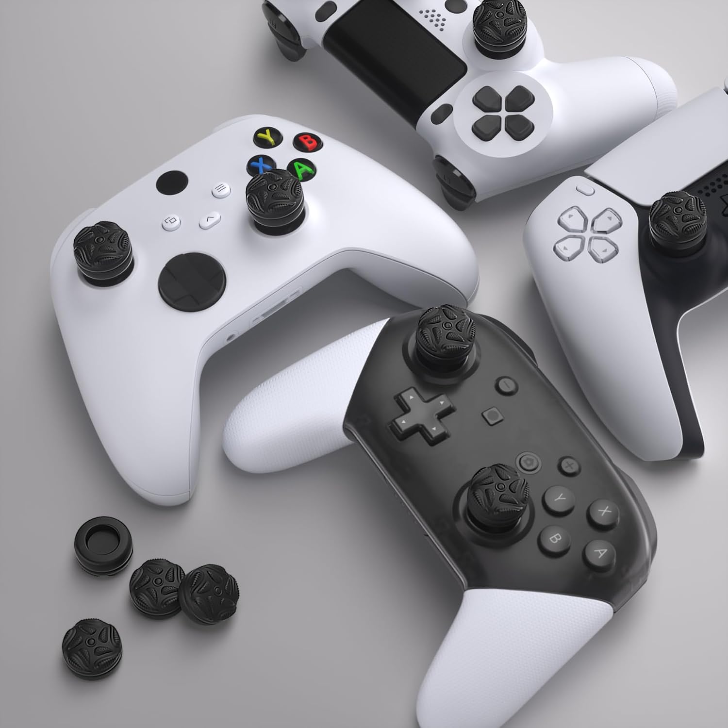 Thumbnail 5 de PlayVital Thumbstick Caps Regentropfen Textur