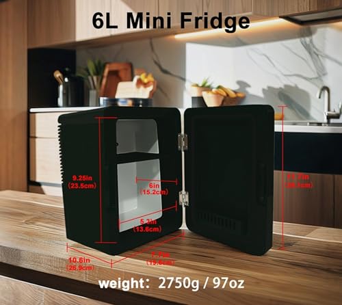 Detalle de iTOMA Mini Personal Fridge Cooler 6L: Compact, Quiet, and Practical