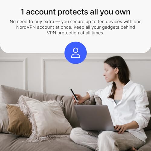 Thumbnail 5 de NordVPN Standard, 10 Devices, 6-Month, VPN & Cybersecurity — Amazon UK Subscription