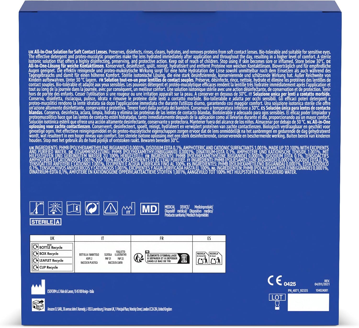 Thumbnail 6 de Healthcare by Amazon All-In-One Lösung für weiche Kontaktlinsen, 360 ml, 3er-Pack (vormals Amazon Basic Care)