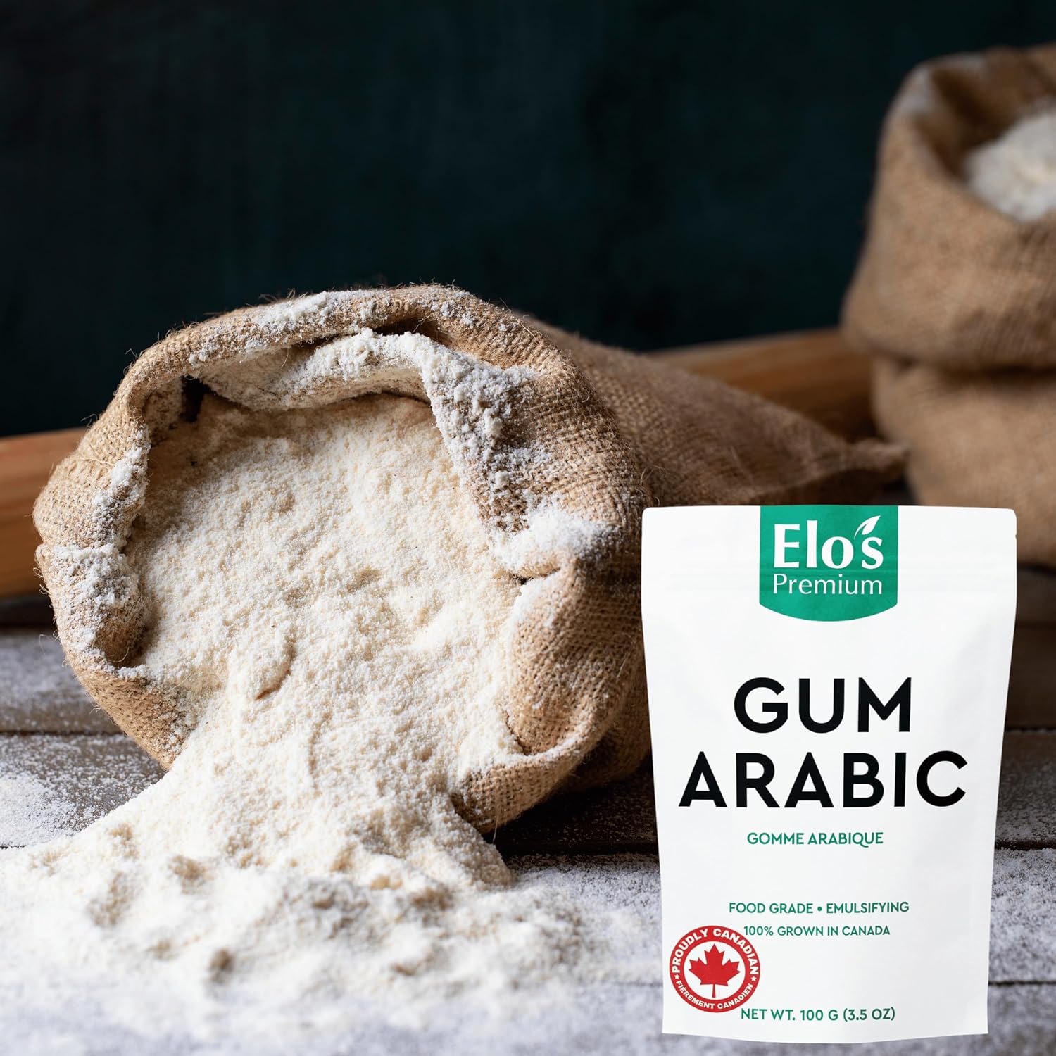 Detalle de Elo’s Premium Arabic gum powder 100 g