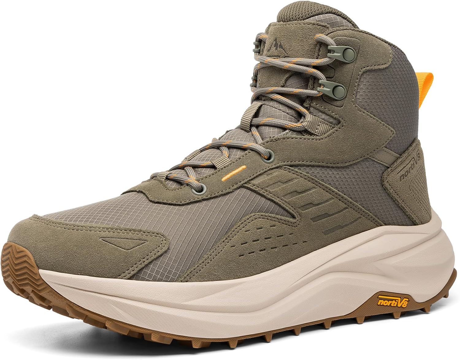 Detalle de NORTIV 8 Men’s Wide Toe Box Waterproof Hiking Boots (Low Drop) Katahdin