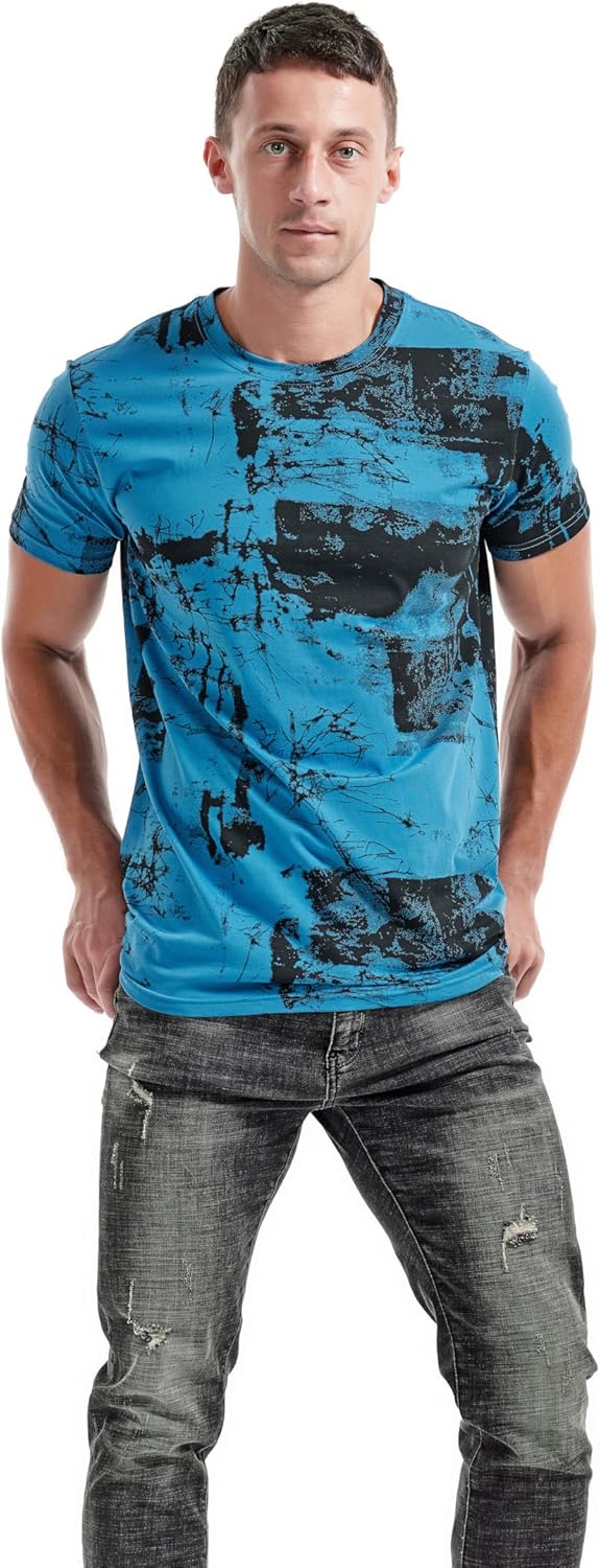 Thumbnail 2 de RONOMO Herren T-Shirt – 95% Baumwolle, 5% Spandex, Mikroelastik, hautfreundlich