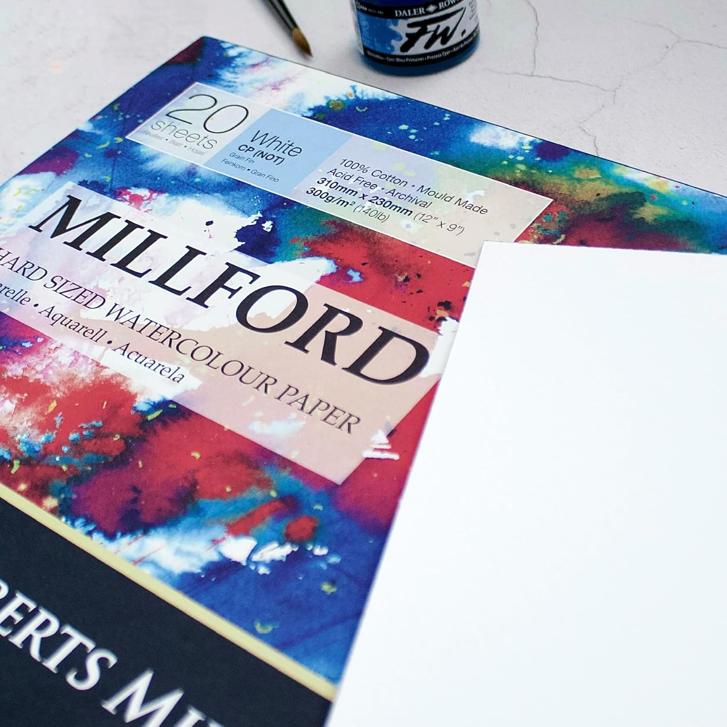 Thumbnail 1 de SAUNDERS WATERFORD SERIES ST Cuthberts Millford blocco carta per acquerello 31x23 cm, 20 fogli, 300 g/m², grana fine