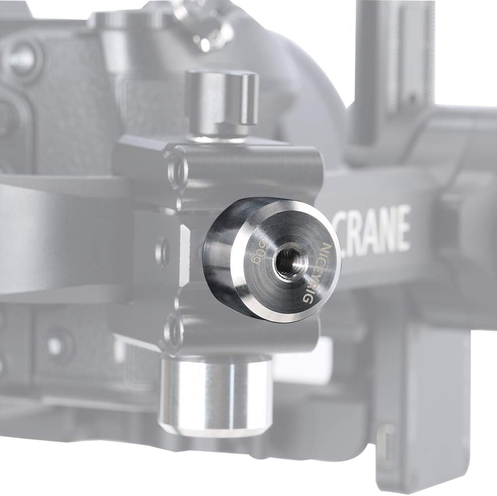 Detalle 2 de NICEYRIG Removable Counterweight 50g for DJI Ronin S/SC and Zhiyun Gimbals (1/4" Thread)