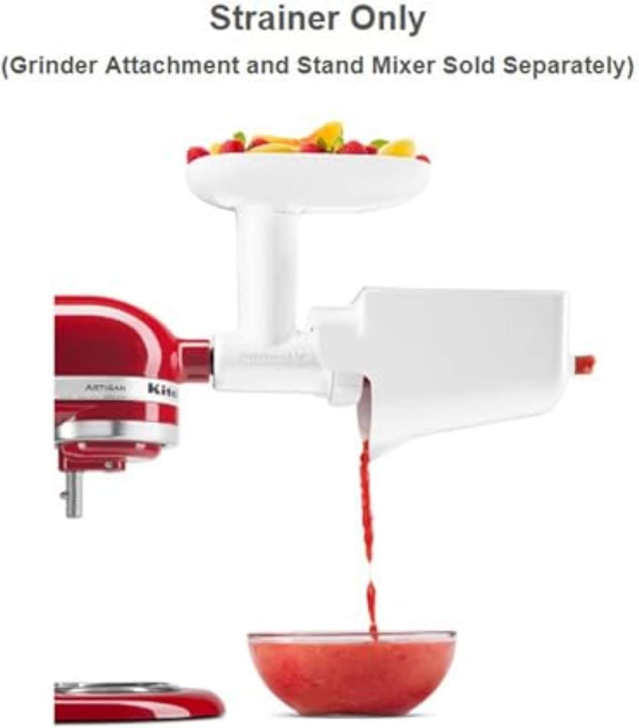 Detalle de KitchenAid Fruit and Vegetable Strainer Attachment KSMFVSP
