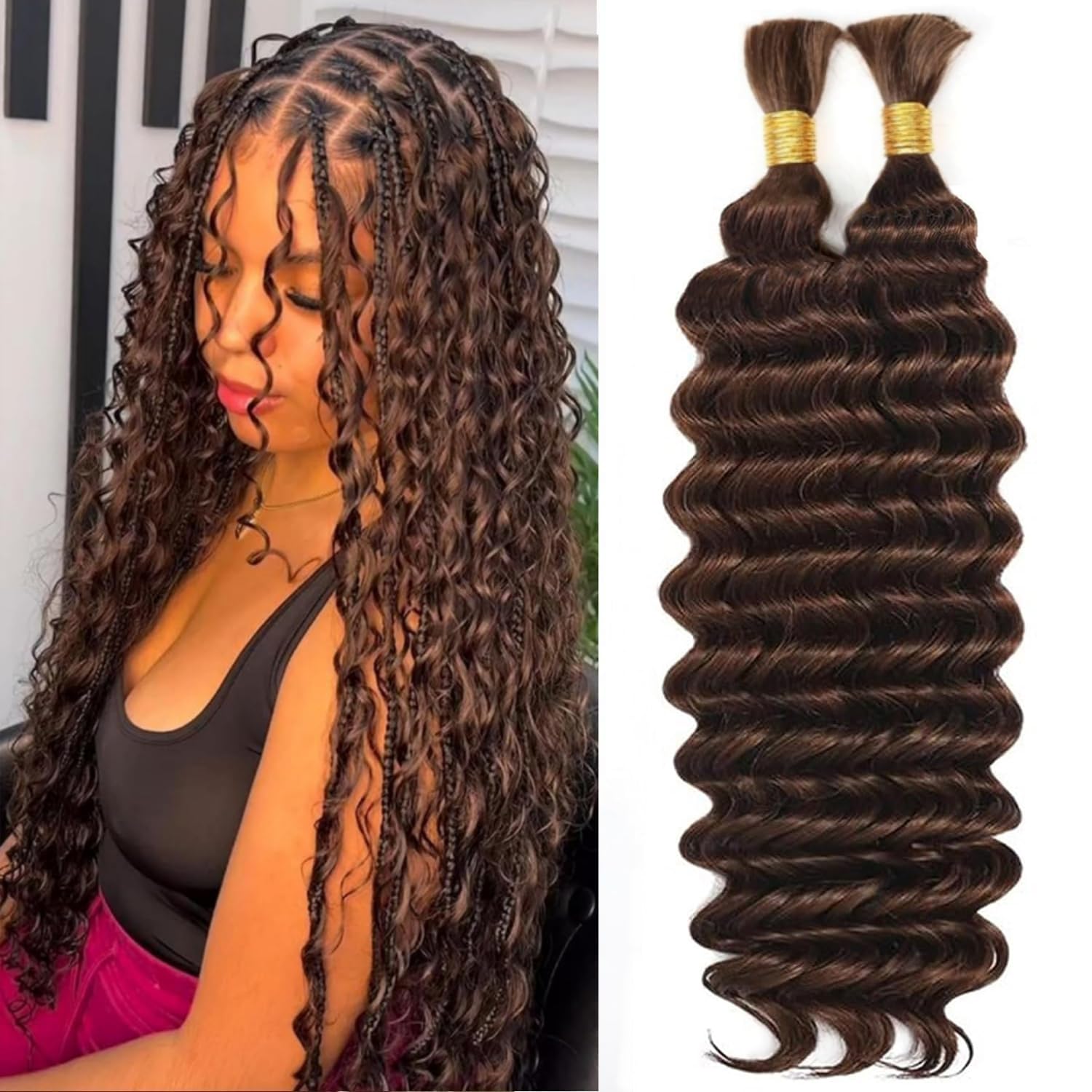 Detalle de Boho Human Braiding Hair 20-Inch
