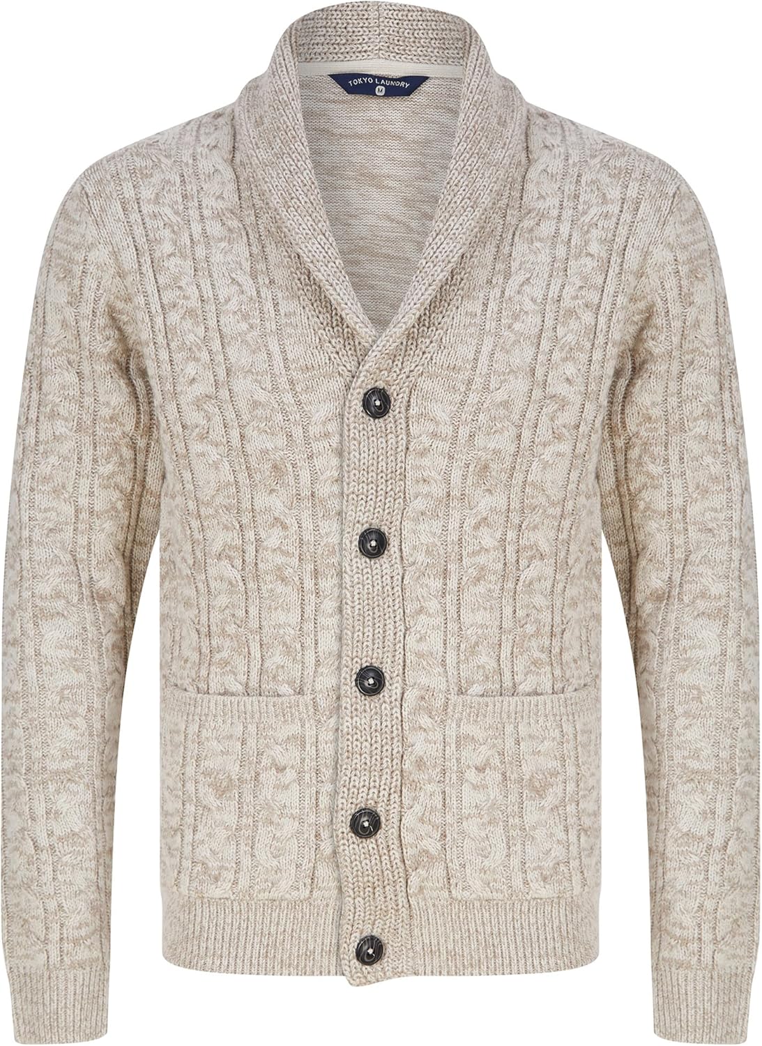 Thumbnail 6 de Tokyo Laundry Men’s Knitted Shawl Neck Cardigan – ribbed knit warmth with 5-button front
