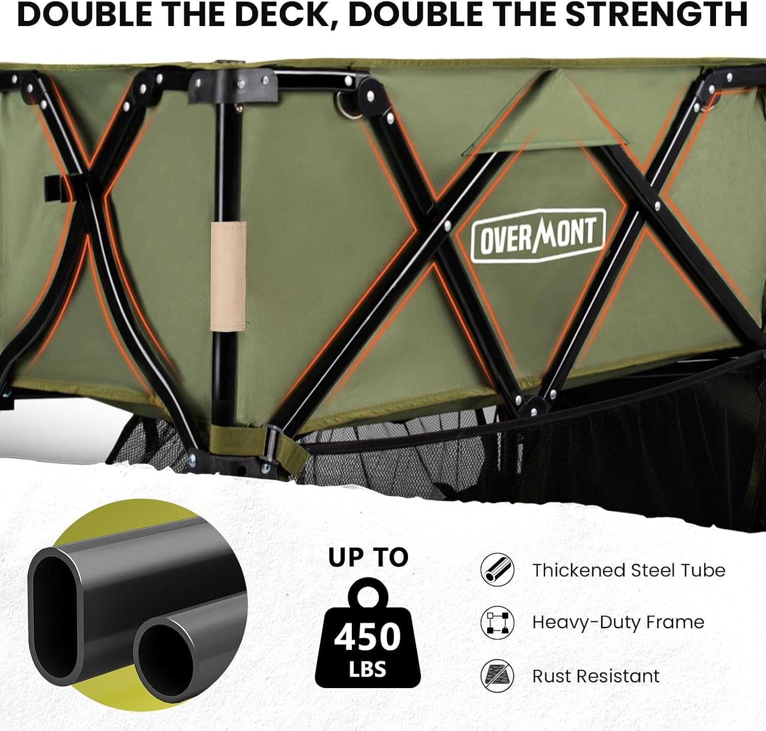 Detalle 2 de Overmont folding wagon 400L
