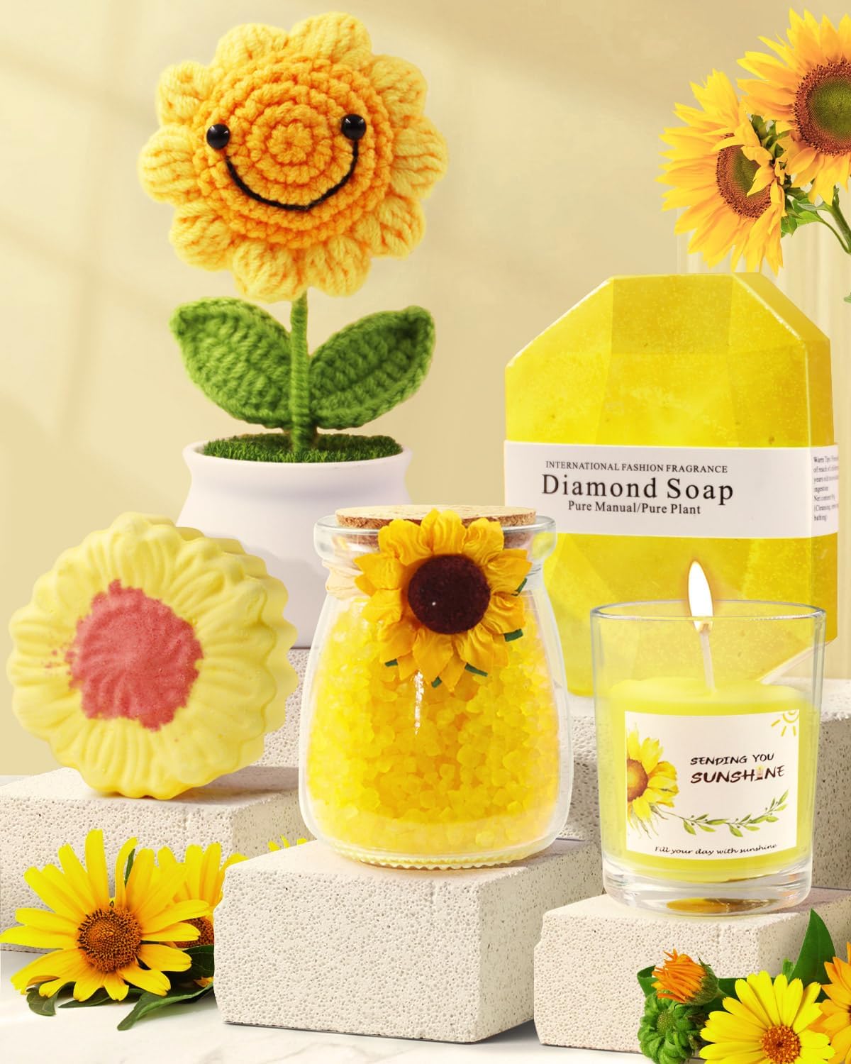 Thumbnail 5 de LIVEHITOP Sunflower Pamper Gift Set 10PCS