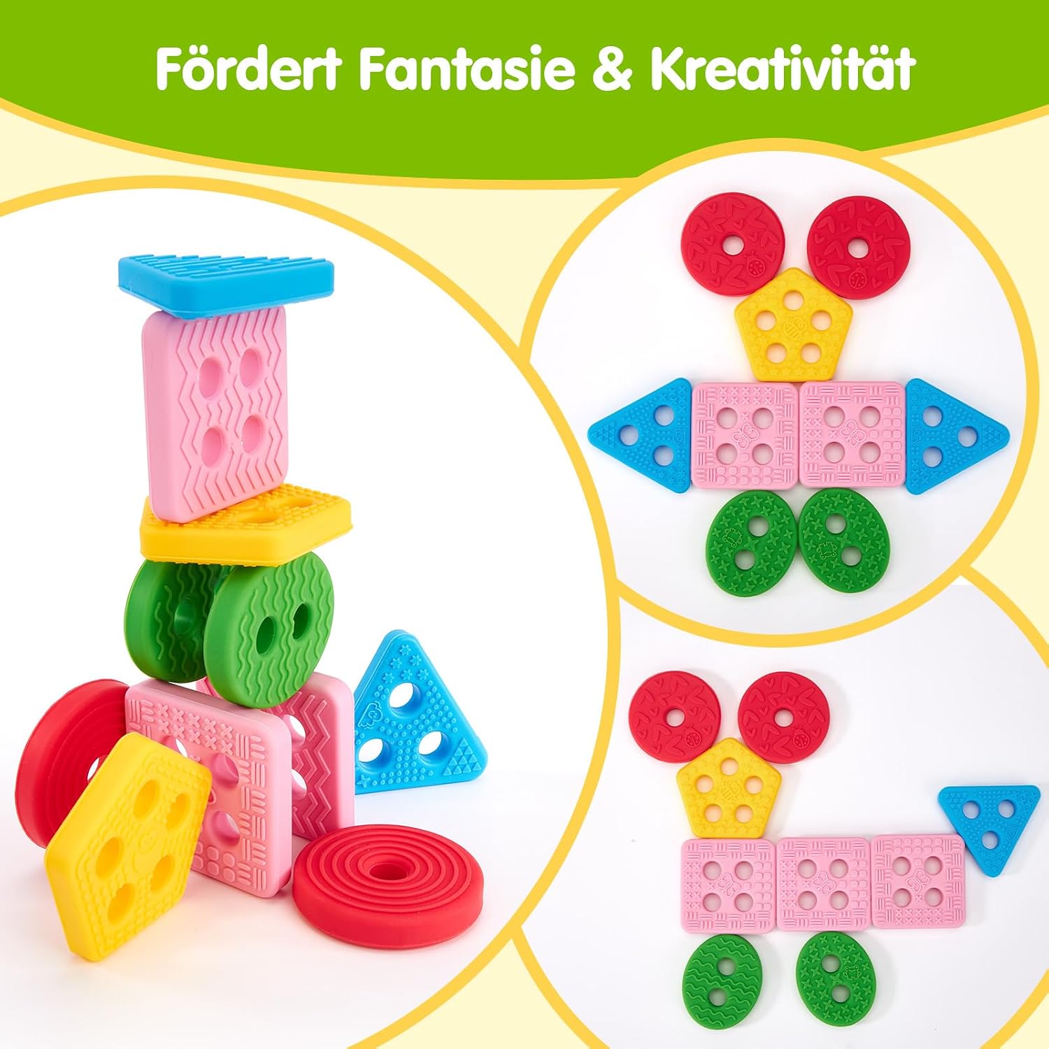 Thumbnail 5 de Hahaland Montessori Stapelspiel aus Silikon ab 12 Monaten