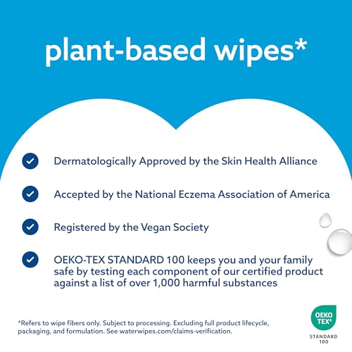 Thumbnail 10 de WaterWipes Sensitive+ Newborn & Baby Wipes, 240 Count (4 Packs) - 99.9% Water, Unscented, Hypoallergenic